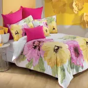 Bianca 7 Pce Floriana Quilt Cover Bed Pack Queen