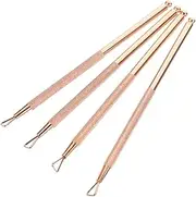 ASAKKURA 4 Pack Stainless Steel Nail Gel Polish Remover Cuticle Peeler Scraper Set for Easy Nail Art Removal at Home
