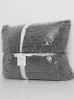 Pottery Barn Chenille Windowpane Throw Blanket, 50" x 60' loden Color NWT