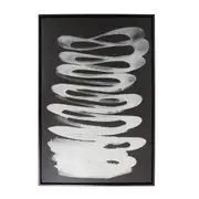 Splosh Markings Smoke Framed Canvas
