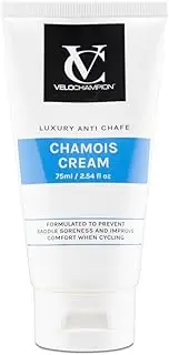 VeloChampion Luxury Chamois Cream for Cyclists, Runners and More | Vegan Anti-Chafing Cream for Men and Women | Reduces Saddle Sores and Friction