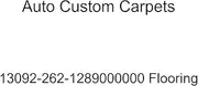 Auto Custom Carpets 13092-262-1289000000 Flooring