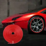 8M Universal Car Hubcap Wheel Rim Protector Stickers Anti-Scratch Anti-Scuff Auto Tire Rim Plated Strip Protective Decor