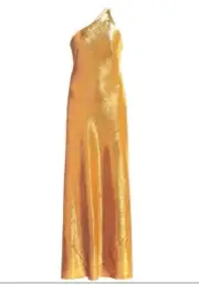 Galvan London Gilded Roxy One Shoulder Stunning Gown Size 2