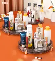 Joybos® Transparent Light Luxury Rotating Storage Tray 3 pcs