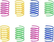 ISMARTEN Cat Spring Toy (60 Pack), Cat Kittens Toys Plastic Coil Spiral Springs for Swatting, Biting, Hunting, and Active Healthy Play (Random Color)