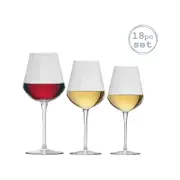 Bormioli Rocco Inalto Uno Small / Medium / Large Wine Glasses - Set of 18