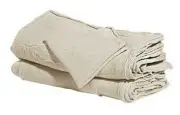 500 industrial shop cleanup rags / towels natural