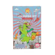 Tiger Tribe 3D Sci-Fi Fun Colouring Set