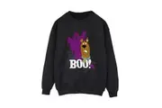 Scooby Doo Womens/Ladies Boo Ghost Sweatshirt (Black) - UTBI52914