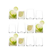LAV 12pc Terra Glassware Set - Clear