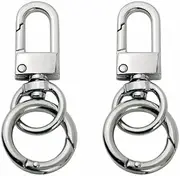 [TANJUN] Car Keychain Clip with Quick Release Key Rings, Universal Key Fob Holder with 1 Detachable Keyrings, bags Keychain