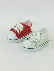 18" doll clothes- RED sequin SNEAKERS - fits American Girl - NEW!!