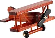 iplusmile Wooden Plane Ornament Vintage Airplane Model for Home Decor Rustic Wood Crafts for Living Bedroom Office Unique Present for Aviation Enthusiasts