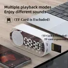 Wireless Speaker Digital Alarm Clock Mirror Desktop Clocks