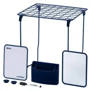 7-Piece Locker Organizer Kit, Includes Locker Shelf, Mirror, Whiteboard, Stor...