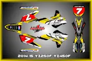 Yamaha YZF250 14-18 YZF450 14-17 SEMI CUSTOM GRAPHICS KIT MX DECALS ARGO1