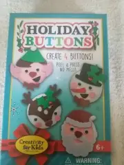 Holiday Buttons Create 4 Buttons 6+ Christmas Craft