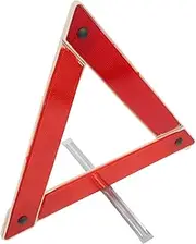 CHILDWEET Safety Triangle Warning Sign Car Truck Highway Emergency Roadside Metal Plastic Easy Setup