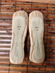 BLOCH DANSOFT PINK LEATHER BALLET SHOES FLATS S0205L SIZE 6 D