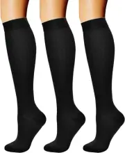 Compression Socks for Men and Women - 15-20 mmHg Support for Athletes (3 Pairs)