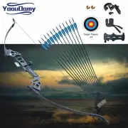 51 inch Takedown Bow Recurve Bow Set Hunting 3D Archery Target Practice & Sight