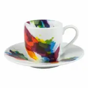 Könitz On Colour Flow Espresso Set 2-pcs. Cup Saucer Porcelain Colorful 85ml