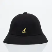 KANGOL Bermuda Casual Bucket Hat Terry Towelling Cap in Black/Gold