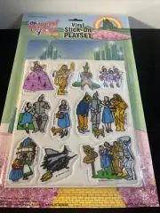 Vintage Sealed Wizard Of Oz Vinyl Stick-On Playset MGM 1988
