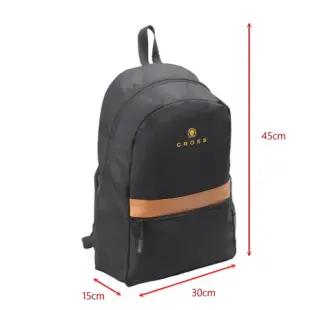 【CROSS】限量5折 頂級名牌後背包-雙肩包 旅行包 肩背包 筆電包 全新專櫃展示品(黑色)