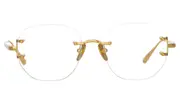 Linda Farrow SANDOR LFL1497 C3 Men's Glasses Gold Size 51 - Private Health Rebate - Blue Light Block Available
