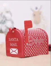 Christmas mail box Santa Candy Storage Cup Cake Cookie Xmas Lollies Cookie Xmas