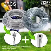 2.4Mm/2.7Mm/3Mm/4.0Mm 15M 2PCS Wolf Grass Wire Trimmer Line Square+Round Steel B
