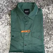 5.11 Shirt Mens S Green Tactical Snap Front Hunting Shooting Rapid Entry Work