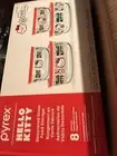Pyrex Glass Hello Kity Decorated Food Storage Set - Red, 8 Pieces