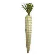 Mark Roberts Easter Carrot Green Check 23cm