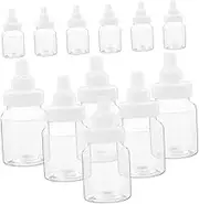 BESTOYARD 20Pcs Milk Bottle Candy Boxes Fillable Party Favors for Women for Showers and Birthdays Transparent Candy Containers for Sweet Treats and Trinkets