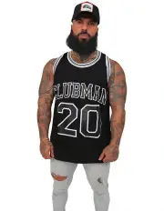 [Clubman] Classic Duo Relaxed Fit Singlet in Black