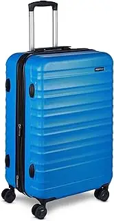 Amazon Basics Hardside Expandable Spinner Suitcase, Light Blue, 68cm