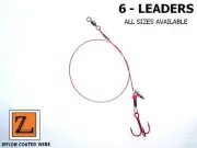 6 - WIRE SUPERBLEED SPINNER TIP UP LEADER / TREBLE HOOK RIG - Z LEADERS #301