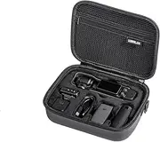 Osmo Pocket 3 Carrying Case, Portable PU Leather Shoulder Bag Travel Case for DJI Osmo Pocket 3 Creator Combo Accessories