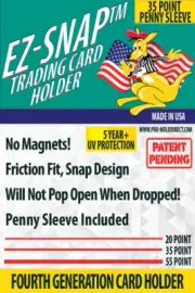 20 Pro-Mold 35PT EZ-SNAP Card Holders /Penny Sleeve CH35SA Free Shipping Always!