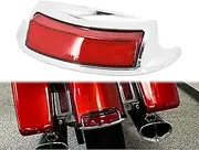 HCmotorku Motorcycle LED Rear Fender Tip Light Turn Signals Running Brake Light Fit for Harley Touring Electra Glide Ultra Limited 2009-2023 Road Glide 2016-2023 Red Lens