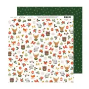 25 Pack Crate Paper Holly Jolly Double-Sided Cardstock 12"X12"-#7 5A002791-1G9J0