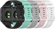 Bands Compatible with Garmin Venu/Venu Sq/Venu Sq Music/Venu Sq 2/Venu 2 Plus Band, Soft Silicone Quick Release Straps 20MM Replacement Wristband (Multicolor10-Pack)