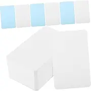 SEWACC 200Sheets Blank Flashcards DIY Study Cards for Vocabulary and Notes White Blue Convenient for Home Office School Travel for Writers Students
