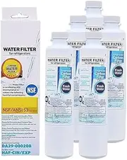Refrigerator Water Filter, Compatible for Samsung, DA29-00020A/B DA29-00020B-1 HAF-CIN/EXP Accessories for French Door Fridge Kitchen.(5 PCS)