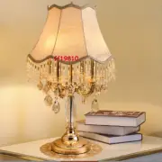 European Bedroom Luxury Crystal Table Lamp Bedside Light French palace villa