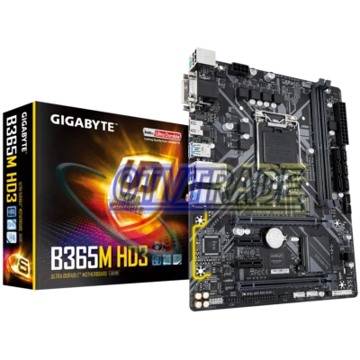 Gigabyte B365M HD3 Motherboard CPU i3 i5 i7 LGA1151 Intel DDR4 DVI VGA M.2