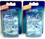 30 pcs - 2 15-Packs Oral B Hummingbird Flosser Floss Head Refills Braun Kolibri